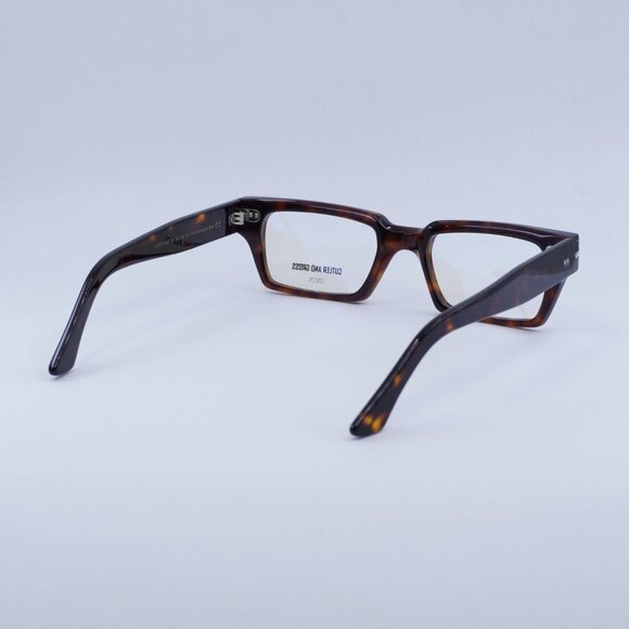 Cutler and Gross CGOP1363 002 Eyeglasses Dark Havana 54mm Rectangle Frame - Picture 5 of 10